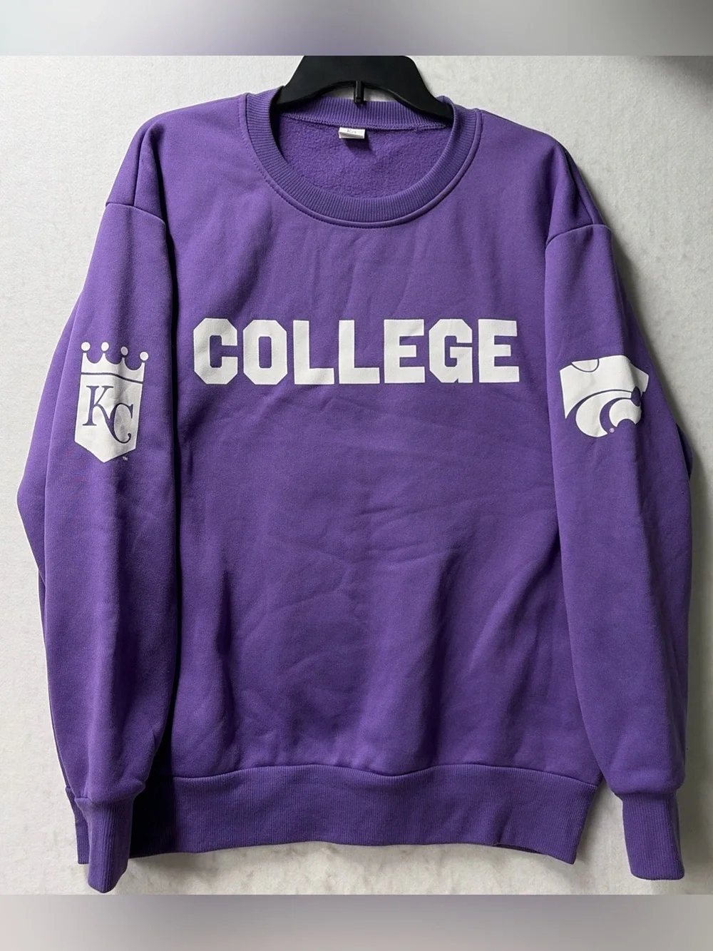 KANSAS STATE WILDCATS Kansas City ROYALS K State Day Crewneck Adult Size XL SGA